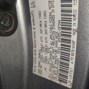 Vehicle VIN 3TYSZ5AN1PT159207